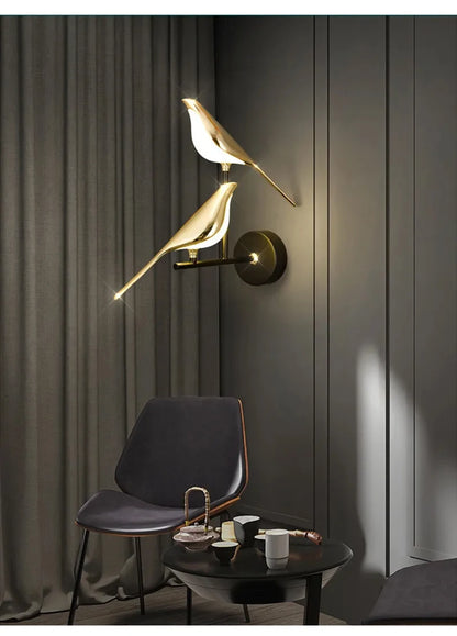 Golden Bird Wall Sconce