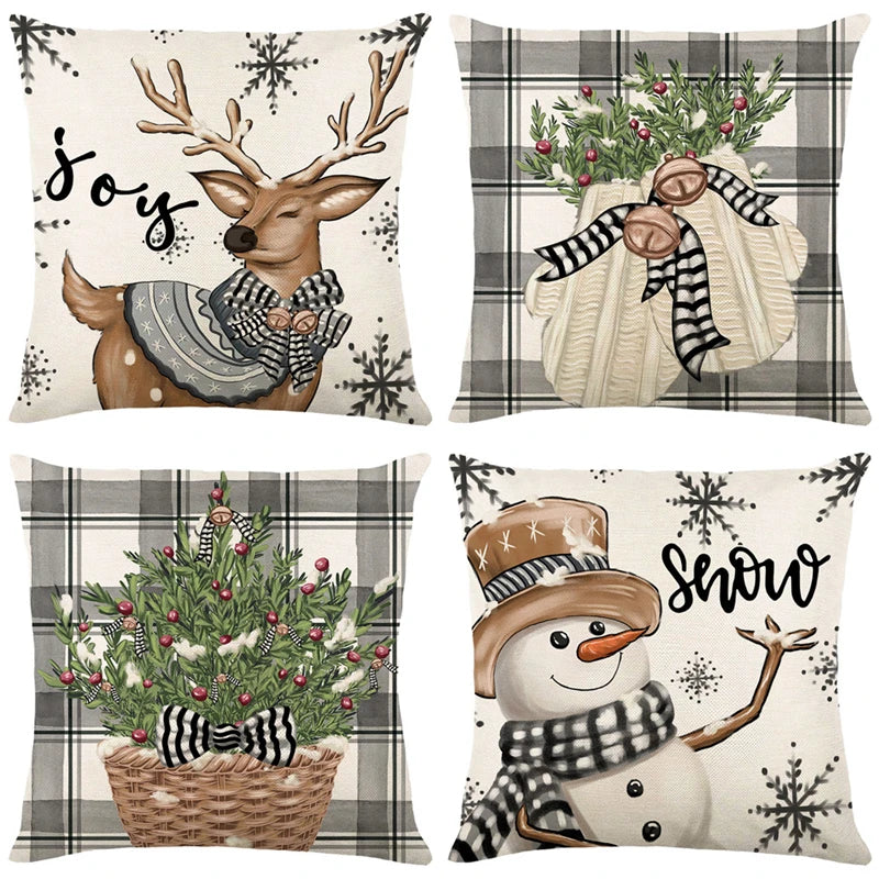 Frosty Festivities Pillow Cover