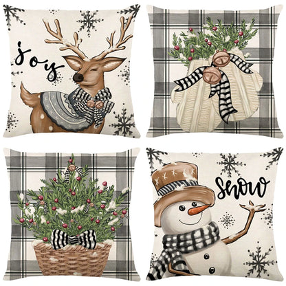 Frosty Festivities Pillow Cover