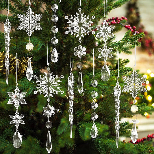 Winter Sparkle Snowflake Decorations