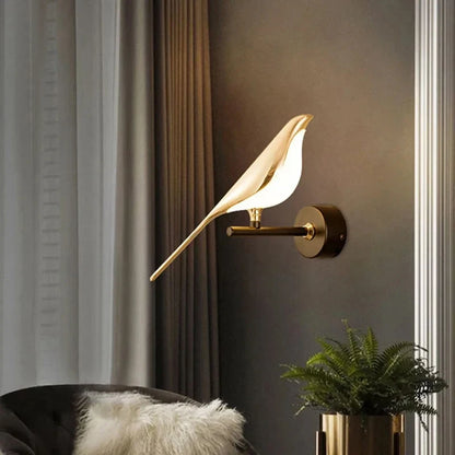 Golden Bird Wall Sconce