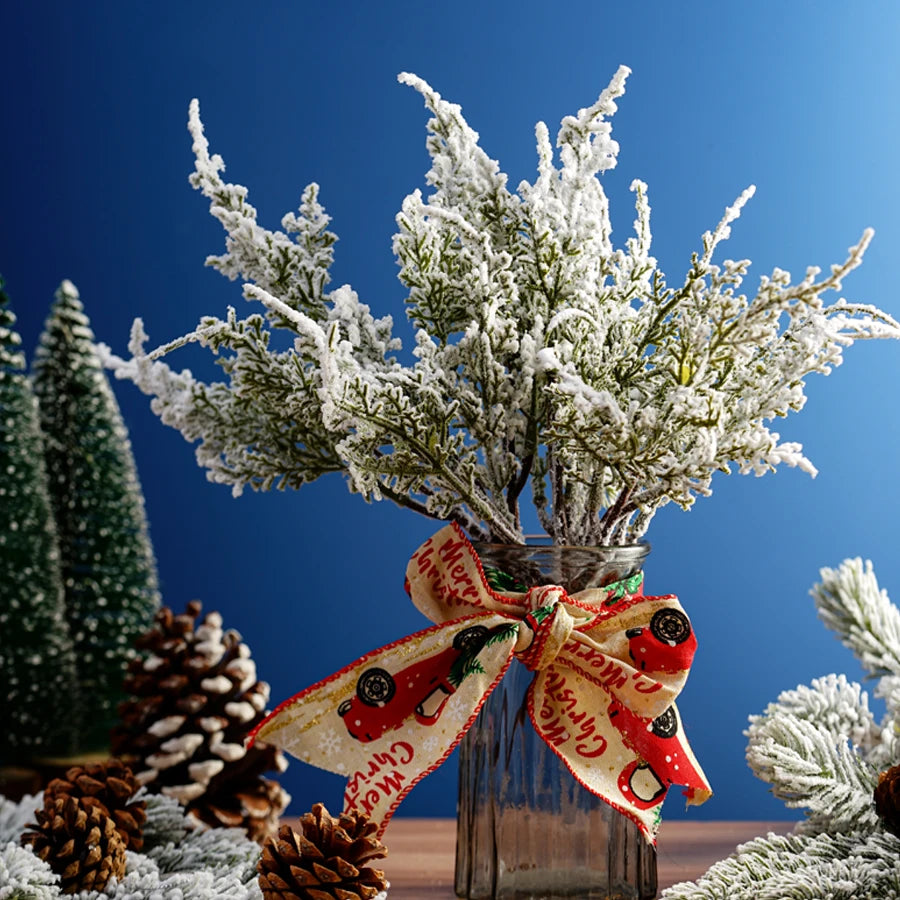 Snowy Cedar Branches