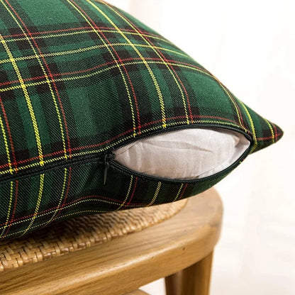 Christmas Charm Plaid Cushion Covers