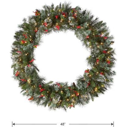 Winterberry Lighted Wreath