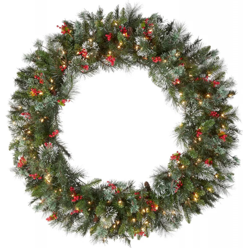 Winterberry Lighted Wreath